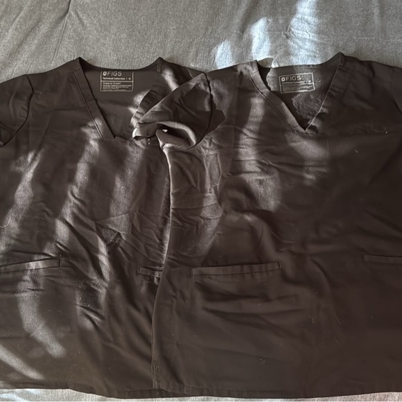 Figs Casma Black Scrub Tops - Picture 7 of 9